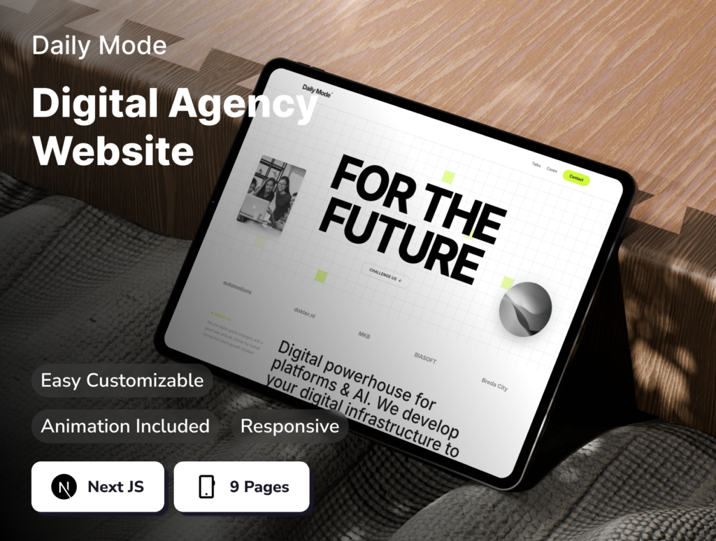 Daily Mode Digital Creative Agency Website Template