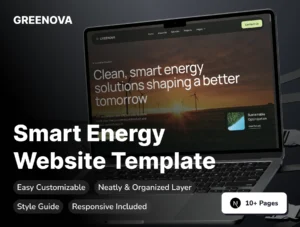 Greenova - Premium Smart Energy Website Template