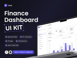 Vault Next.js Finance Dashboard Template – Premium Fintech Investment UI