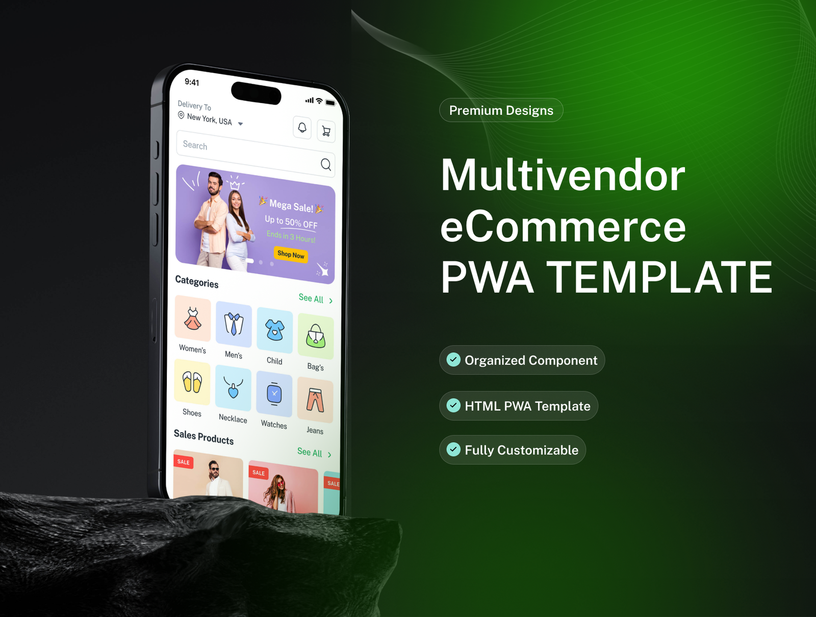 Shoply Multivendor Ecommerce HTML PWA Template