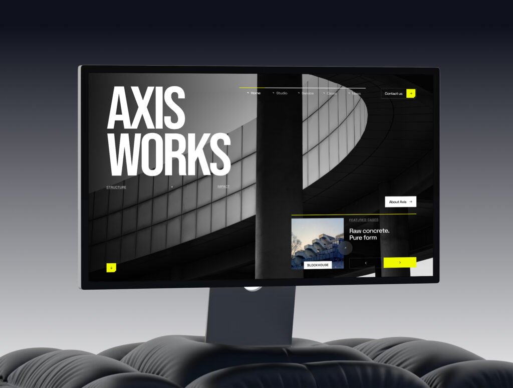 Axis Works Architecture Webflow Template