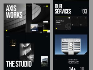 Axis Works Architecture Webflow Template