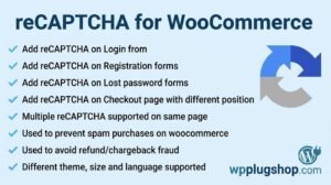 reCAPTCHA for WooCommerce – Advanced Spam & Bot Protection