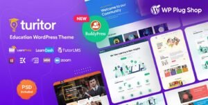 Turitor Theme 1.5.4 – Education WordPress Theme for LMS & Online Courses