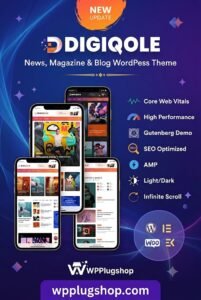 DigiQole – Professional News Magazine WordPress Theme
