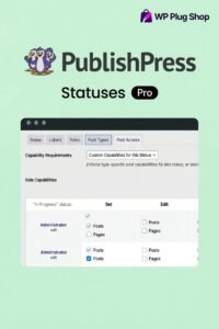 PublishPress Statuses Pro – Custom Editorial Workflow & Post Status Plugin
