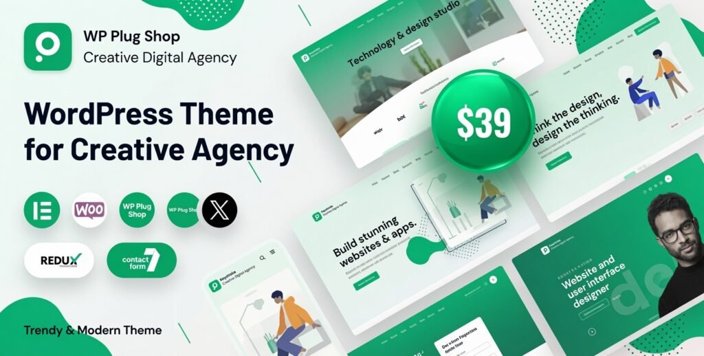 Keystroke Creative Agency WordPress Theme | Premium Digital Resource