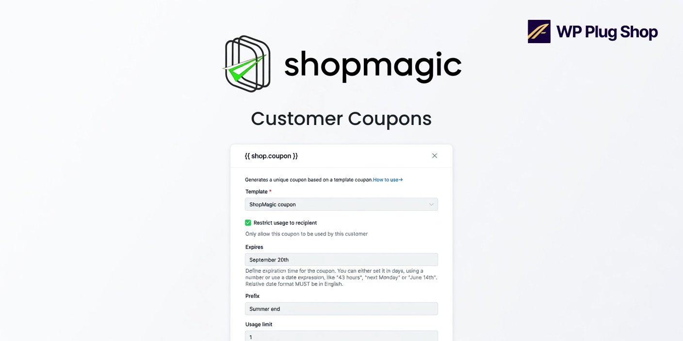 ShopMagic Customer Coupons – WooCommerce Personalized Coupon Automation Plugin