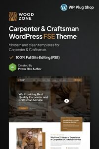 Woodzone Theme 1.0.3 – Carpenter & Craftsman FSE WordPress Theme