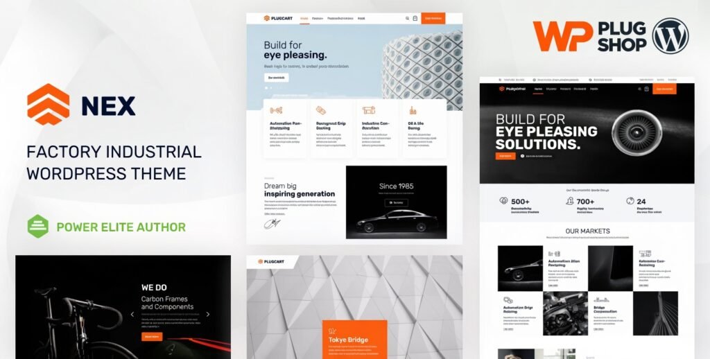 NEX Industrial & Manufacturing WordPress Theme for Business