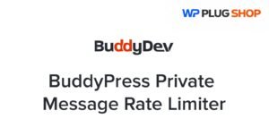 BuddyPress Private Message Rate Limiter Plugin – Premium Community Anti-Spam Shield