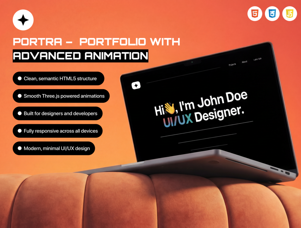 Portra Portfolio Website Template – Premium Creative Showcase Type NEXT and I will continue with the next phase.