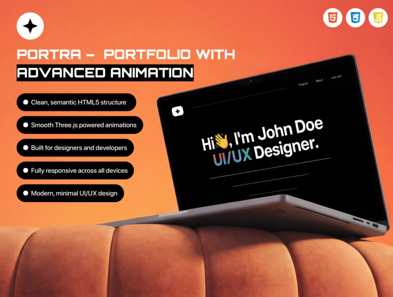 Portra Portfolio Website Template – Premium Creative Showcase Type NEXT and I will continue with the next phase.