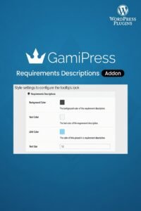 GamiPress Requirements Descriptions – Achievement Requirements Customization Addon