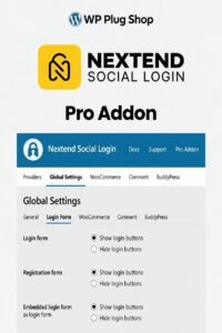 Nextend Social Login Pro Addon – WordPress Google, Facebook & Social Login Plugin for Faster User Registration