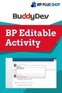 BuddyPress Editable Activity – Allow Users to Edit Activity Stream Posts