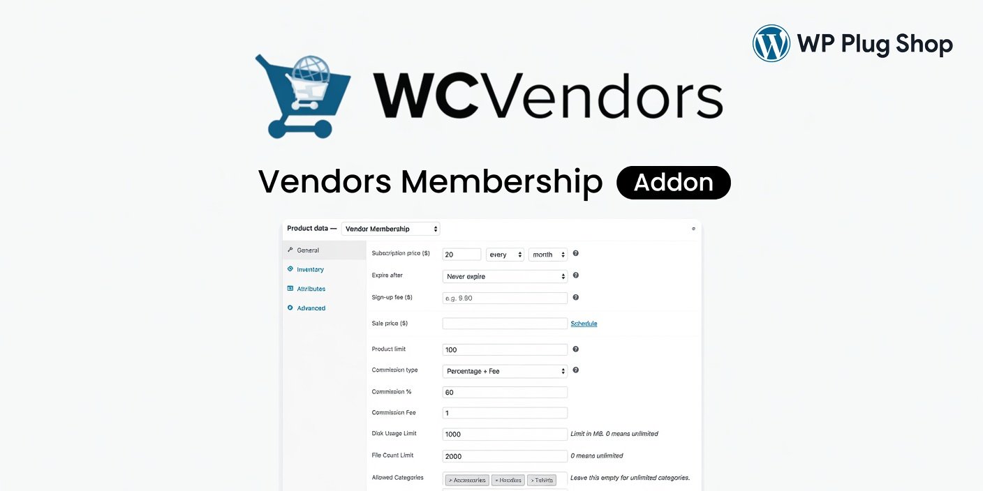 WC Vendors Membership – WooCommerce Vendor Membership Plugin for Marketplaces