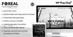 Foreal Theme – Director & Writer Creative Portfolio WordPress Theme