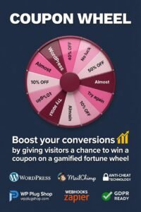 Coupon Wheel For WooCommerce – Spin Wheel Coupon Marketing Plugin