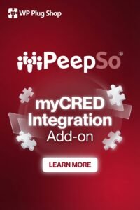 PeepSo myCRED Integration Addon 8.0.0.0 – WordPress Community Reward Points Plugin