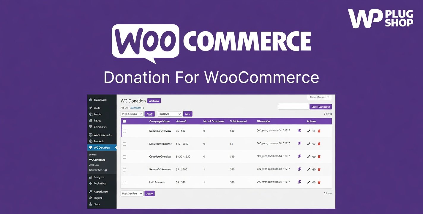 Donation For WooCommerce 3.9.9 – WooCommerce Donation & Fundraising Extension