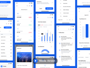 SaaS Event Ticket Platform Dashboard UI Kit Coded