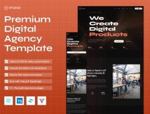 Studio Premium Digital Agency Website Template