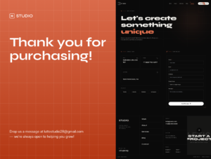 Studio Premium Digital Agency Website Template