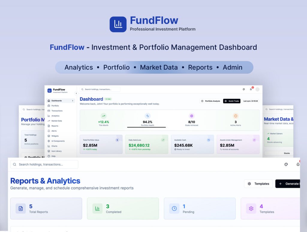 FundFlow Investment Platform UI Kit