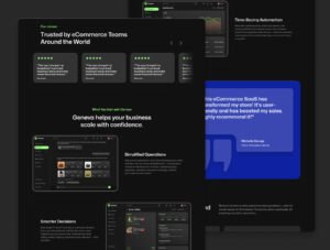 Geneva React SaaS Landing Page