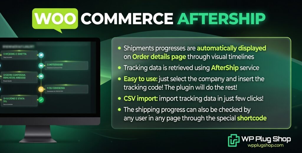 WooCommerce AfterShip 9.4 – Shipment Tracking & Delivery Notification Plugin