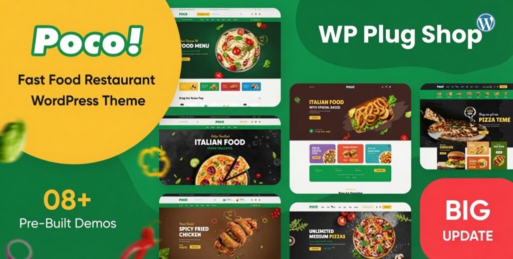 Poco Theme 2.2.6 – Fast Food Restaurant WordPress Theme