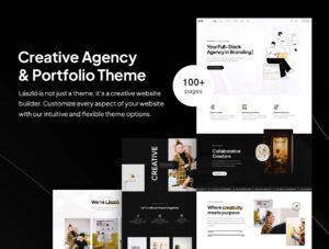 Laszlo Creative Agency & Portfolio Lottie WordPress Theme