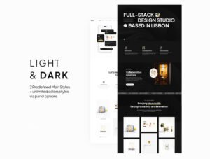 Laszlo Creative Agency & Portfolio Lottie WordPress Theme