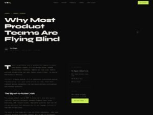 Veil Dark HTML Template for SaaS & AI Startups