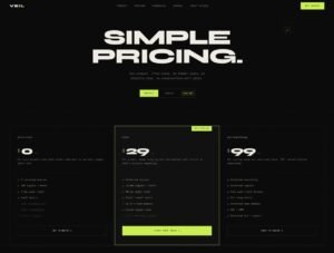 Veil Dark HTML Template for SaaS & AI Startups