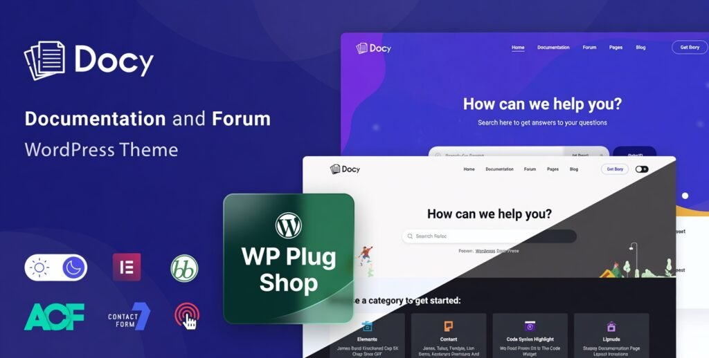 Docy Theme 4.4.0 – Documentation & Knowledge Base WordPress Theme with Helpdesk Forum