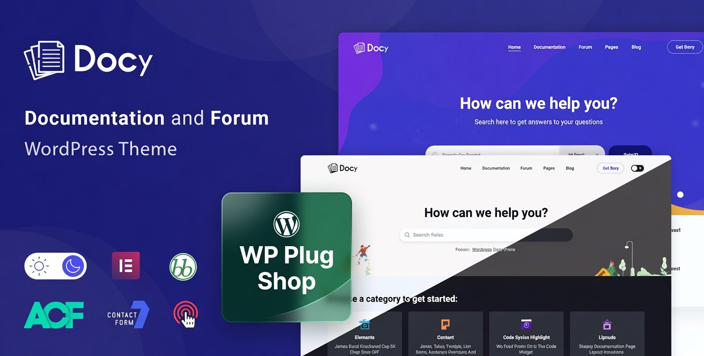 uxAZv Docy Theme 4.4.0 – Documentation & Knowledge Base WordPress Theme with Helpdesk Forum