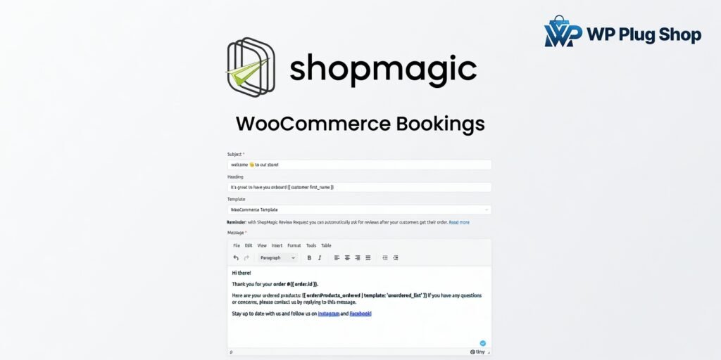 ShopMagic for WooCommerce Bookings – Booking Email Automation Plugin