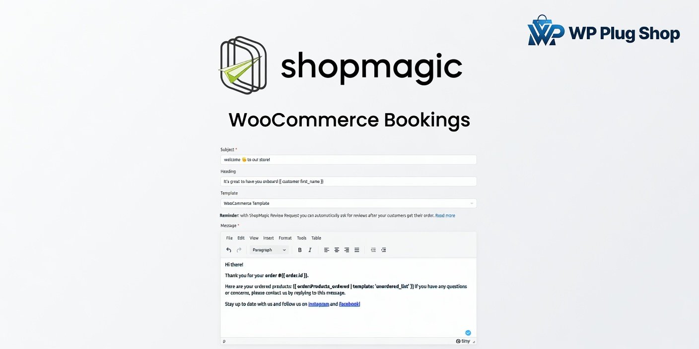 ShopMagic for WooCommerce Bookings – Booking Email Automation Plugin