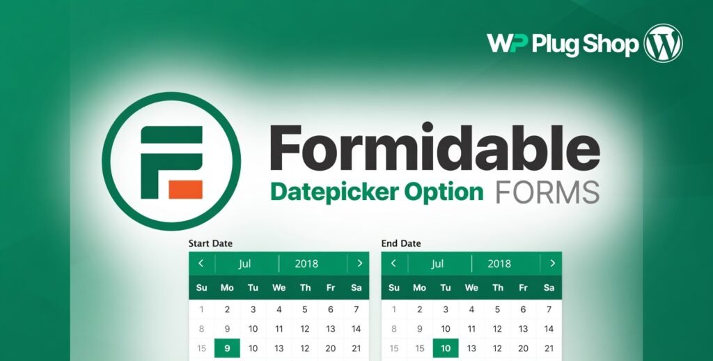 Formidable Datepicker Options Add-On – Advanced Scheduling