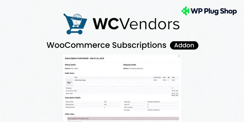 WC Vendors WooCommerce Subscriptions – Multi Vendor Subscription Plugin