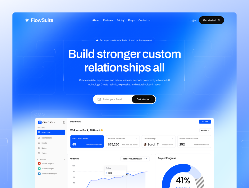 FlowSuite – Professional CRM Framer Template