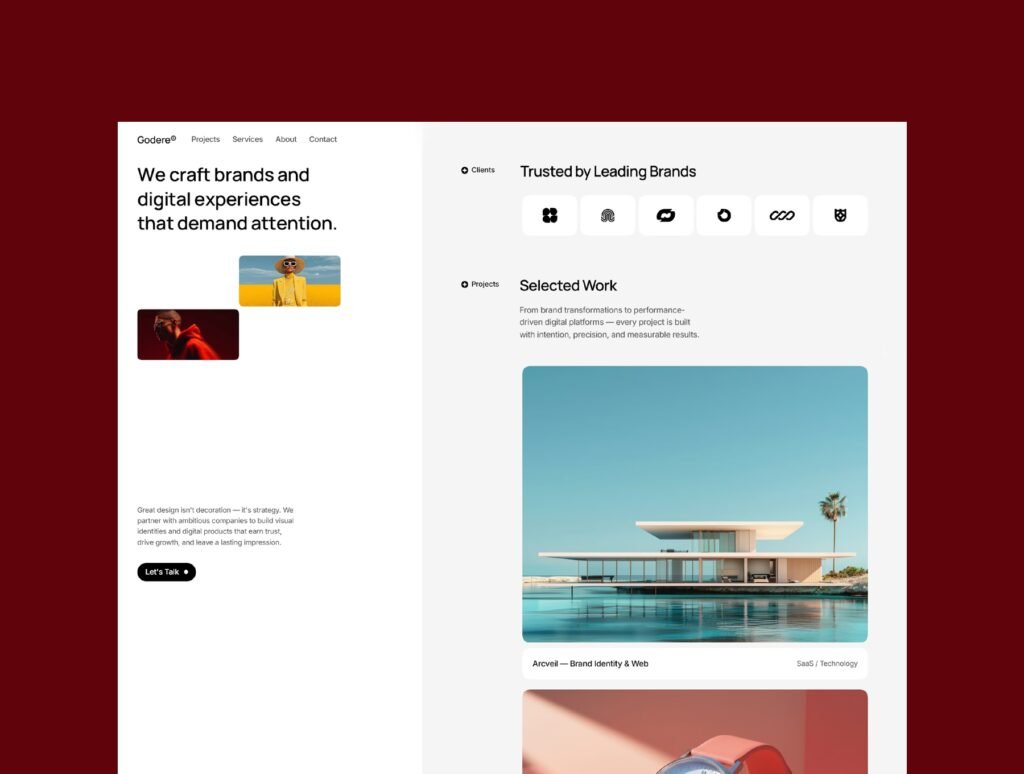 Godere® – Premium Portfolio & Agency Website Template