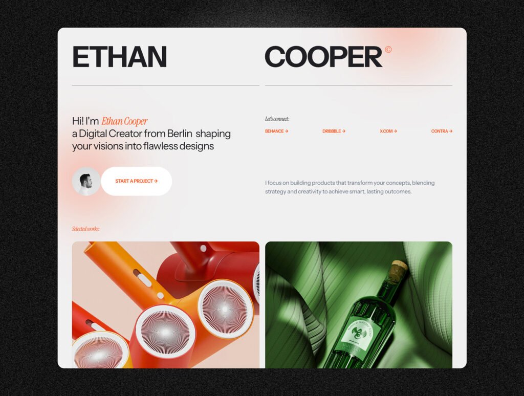 Innoform - Minimalist Tech Startup & Agency Framer Website Template