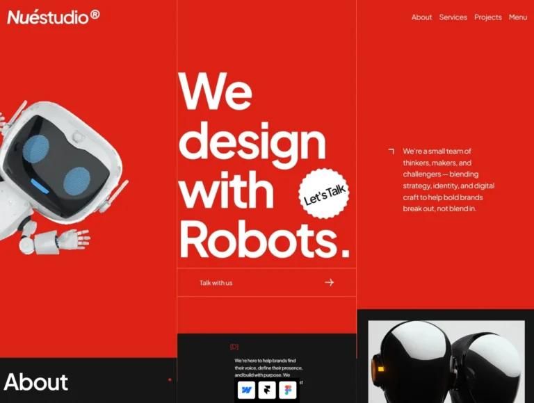 NueStudio Creative Agency Framer Webflow Figma Template