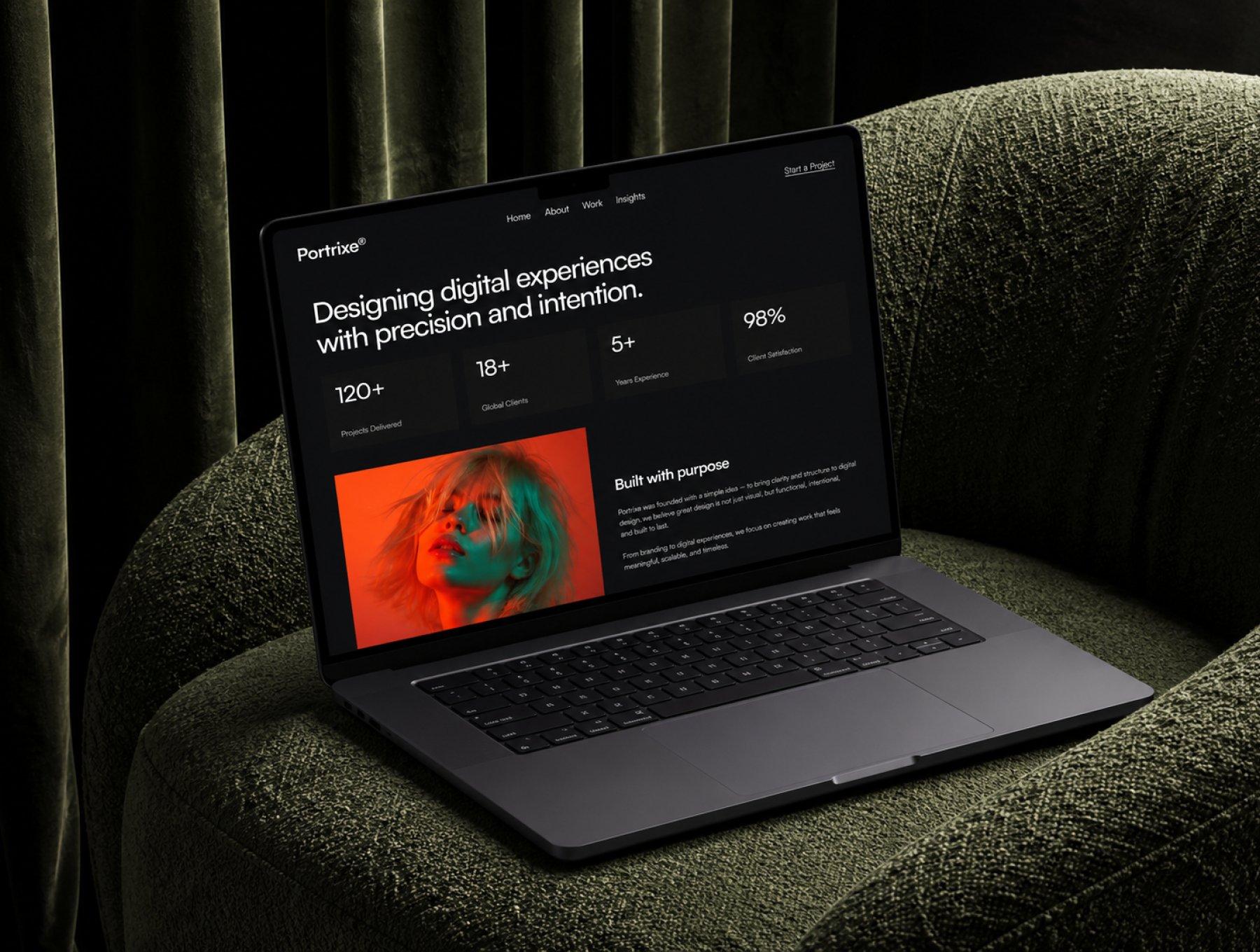 Portrixe® Agency Template – Modern Framer Portfolio & Agency Template - Image 4