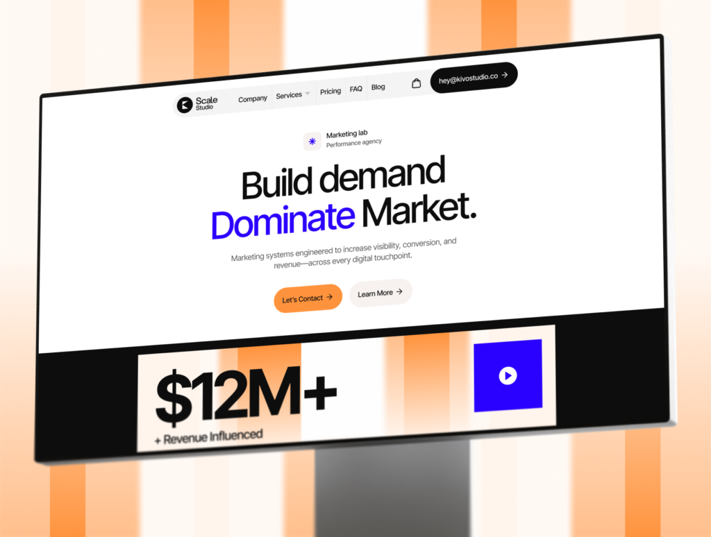 Scale Studio – Modern Webflow Agency Website Template