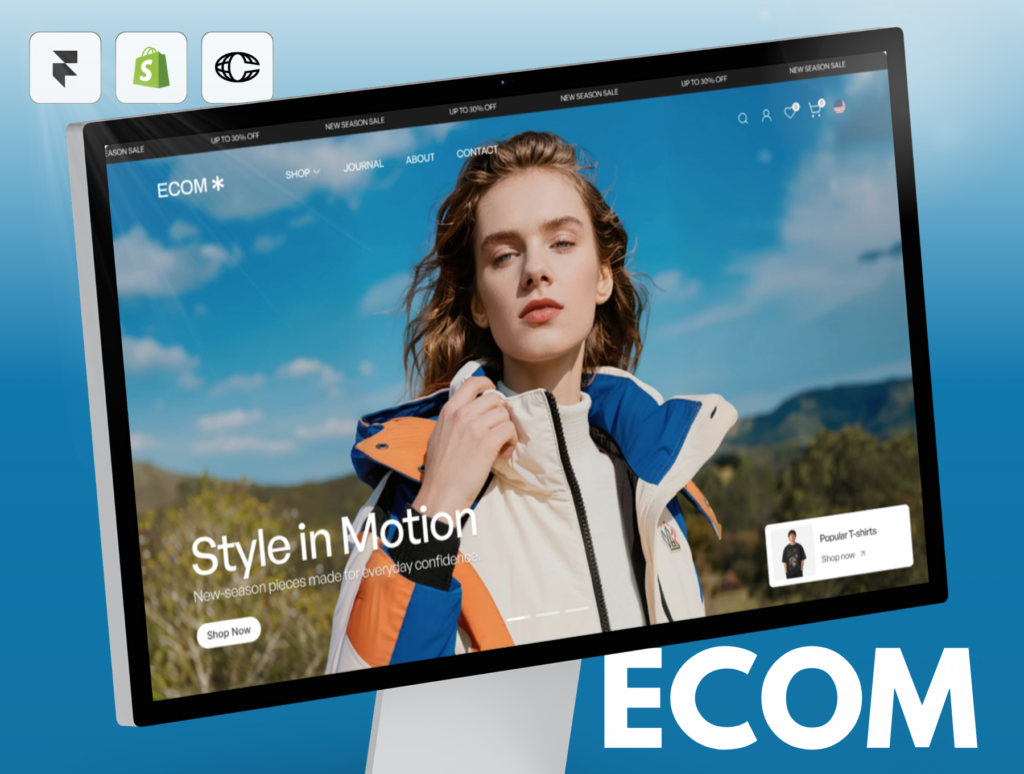 ECOM – Fashion Ecommerce Framer Template