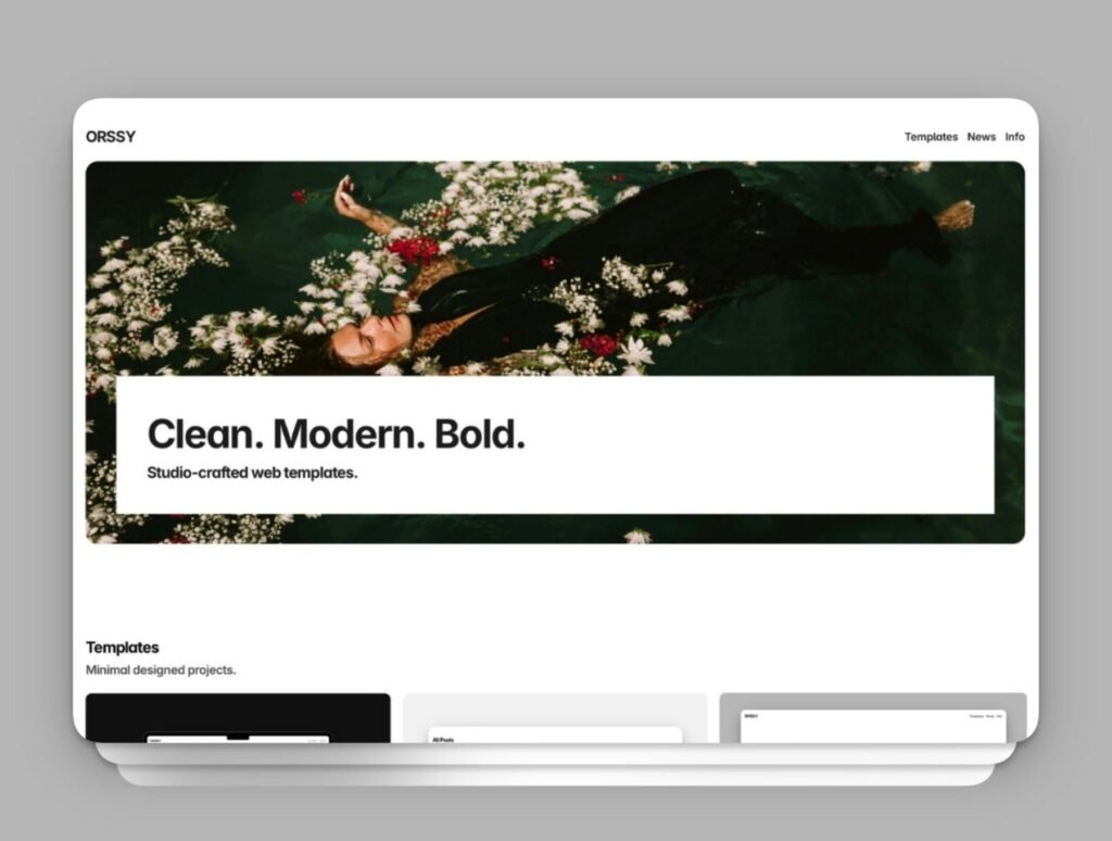Orssy – Clean Designer Portfolio Framer Template